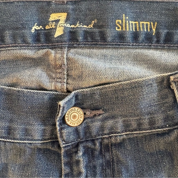 7 for All Mankind Men's Slimmy 100% cotton jeans. Size 40. EUC - Picture 8 of 8